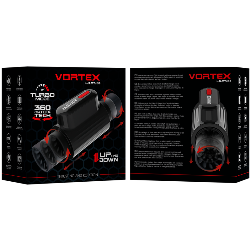 JAMYJOB - VORTEX THRUSTING E 360 ROTATE TECH TURBO MODE MASTURBATOR - Sexshoptuga  Sexshoptuga 