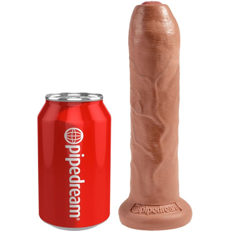 KING COCK - PÊNIS REALÍSTICO SEM CORTES 17.8 CM CARAMELO - Sexshoptuga 