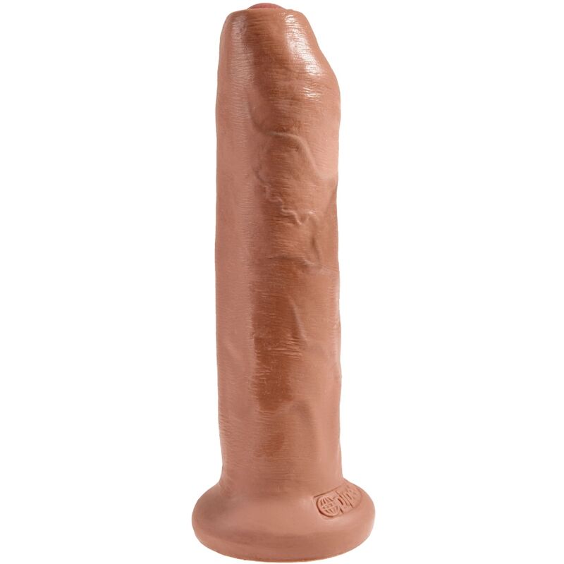 KING COCK - PÊNIS REALÍSTICO SEM CORTES 17.8 CM CARAMELO - Sexshoptuga 