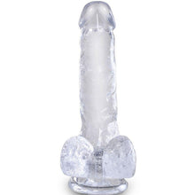 KING COCK - CLEAR PÊNIS REALÍSTICO COM BOLAS 13.5 CM TRANSPARENTE - Sexshoptuga  Sexshoptuga 