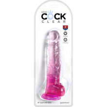 KING COCK - CLEAR PÊNIS REALÍSTICO COM BOLAS 16.5 CM ROSA - Sexshoptuga  Sexshoptuga 