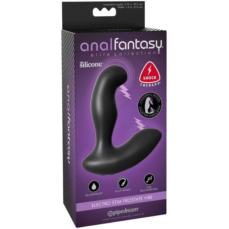 ANAL FANTASY ELITE COLLECTION -MASSAGER DE PRÓSTATA VIBRADOR ELECTRO STIM - Sexshoptuga 