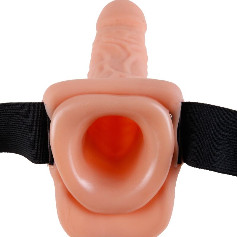 FETISH FANTASY SERIES - ARNÊS AJUSTVEL COM CONTROLE REMOTO PÊNIS REALISTA COM TESTÍCULOS 17,8 CM - Sexshoptuga  Sexshoptuga 