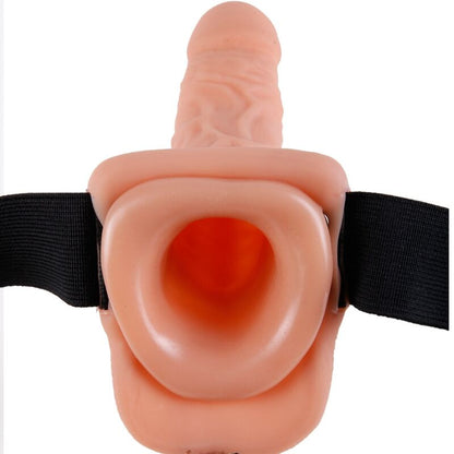 FETISH FANTASY SERIES - ARNÊS AJUSTVEL COM CONTROLE REMOTO PÊNIS REALISTA COM TESTÍCULOS 23 CM - Sexshoptuga 