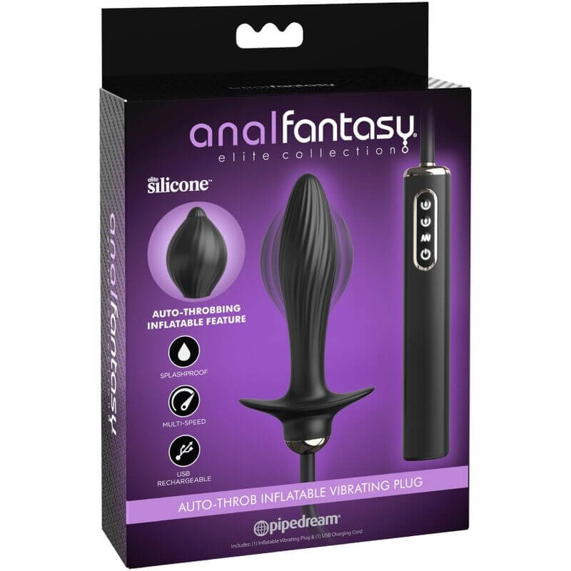 ANAL FANTASY ELITE COLLECTION -PLUG INFLVEL E VIBRADOR AUTO-THROB - Sexshoptuga  Sexshoptuga 