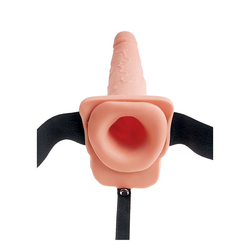 FETISH FANTASY SERIES - ARNÊS AJUSTVEL PÉNIS REALÍSTICO COM BOLAS SQUIRTING 19 CM - Sexshoptuga  Sexshoptuga 