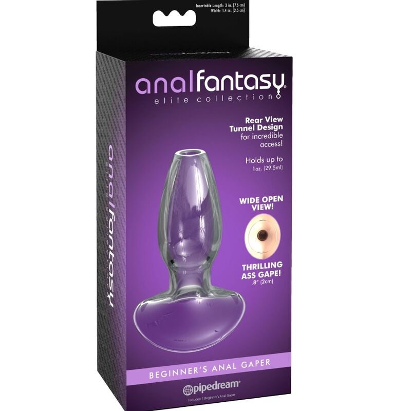 ANAL FANTASY ELITE COLLECTION -DILATOR ANAL GAPER PARA INICIANTES CRISTAL TAMANHO S - Sexshoptuga  Sexshoptuga 