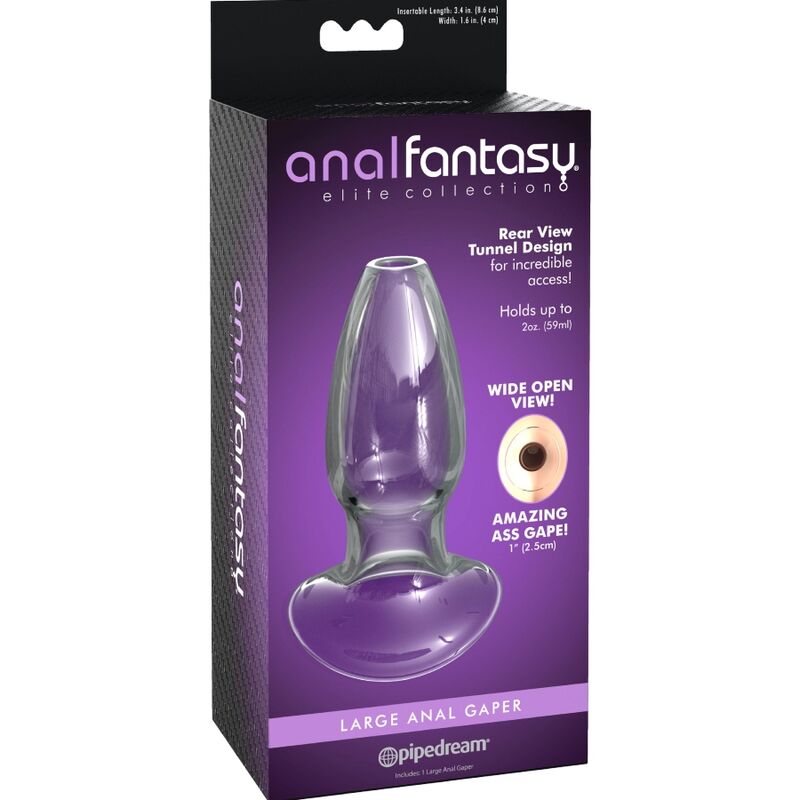 ANAL FANTASY ELITE COLLECTION -DILATOR DE CRISTAL ANAL GAPER TAMANHO M - Sexshoptuga  Sexshoptuga 