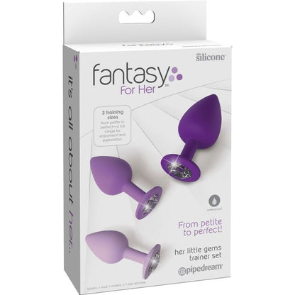 FANTASY FOR HER  - CONJUNTO DE PLUG ANAL VIOLETA - Sexshoptuga 