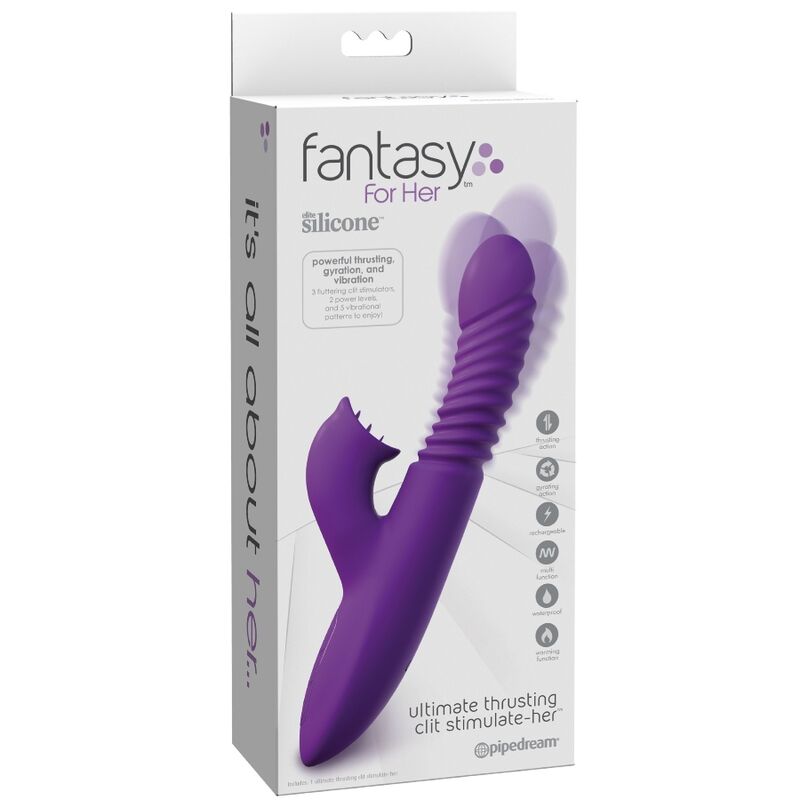 FANTASY FOR HER  - ESTIMULADOR DE CLITÓRIS COM OSCILAÇÃO DE CALOR E FUNÇÃO DE VIBRAÇÃO VIOLETA - Sexshoptuga  Sexshoptuga 