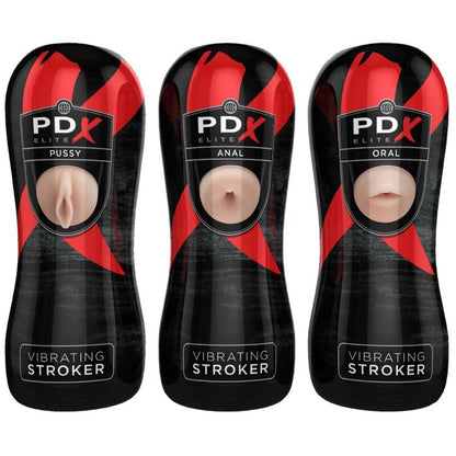 PDX ELITE - CONJUNTO STROKER 12 UNIDADES: 6X VAGINA, 3X ANO, 3X BOCA - Sexshoptuga 