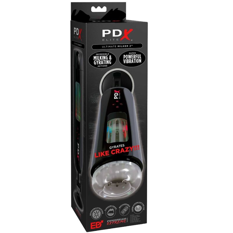 PDX ELITE - STROKER ULTIMATE MILKER 2 ROTATIVO E VIBRADOR - Sexshoptuga  Sexshoptuga 