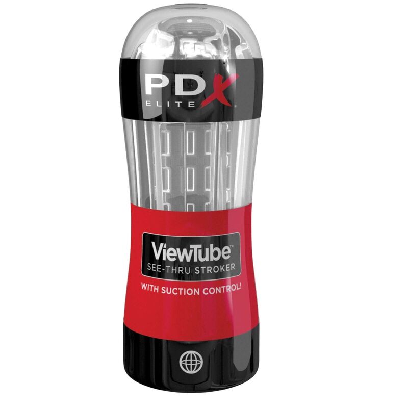 PDX ELITE - STROKER VIEWTUBE CONTROL SUCO TRANSPARENTE - Sexshoptuga 