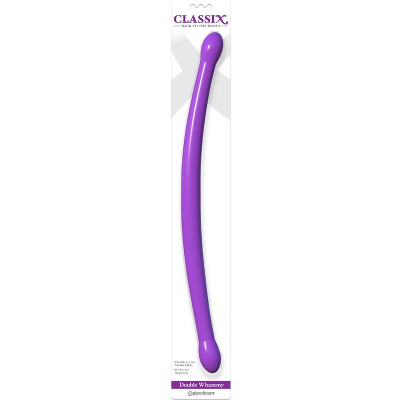 CLASSIX - DILDO DUPLO FLEXÍVEL 43,7 CM ROXO - Sexshoptuga  Sexshoptuga 