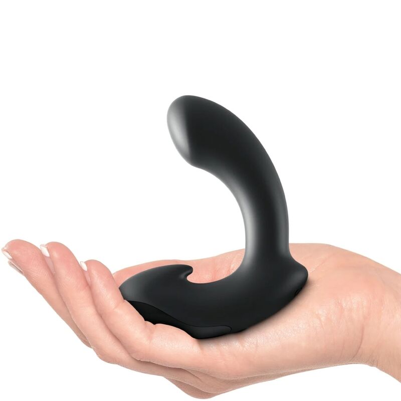 SIR RICHARDS - MASSAGEADOR DE PRÓSTATA P-POINT DE SILICONE PRETO - Sexshoptuga 