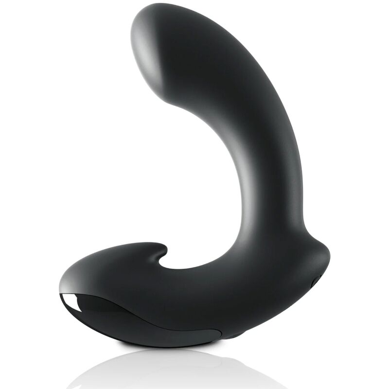 SIR RICHARDS - MASSAGEADOR DE PRÓSTATA P-POINT DE SILICONE PRETO - Sexshoptuga 