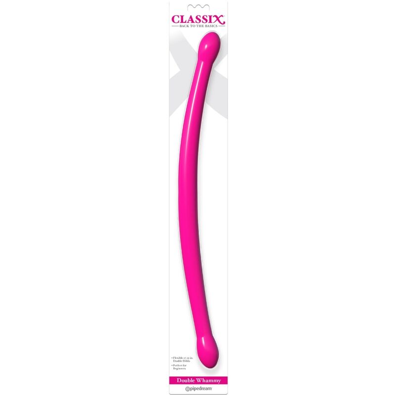 CLASSIX - DILDO DUPLO FLEXÍVEL 43,7 CM ROSA - Sexshoptuga 