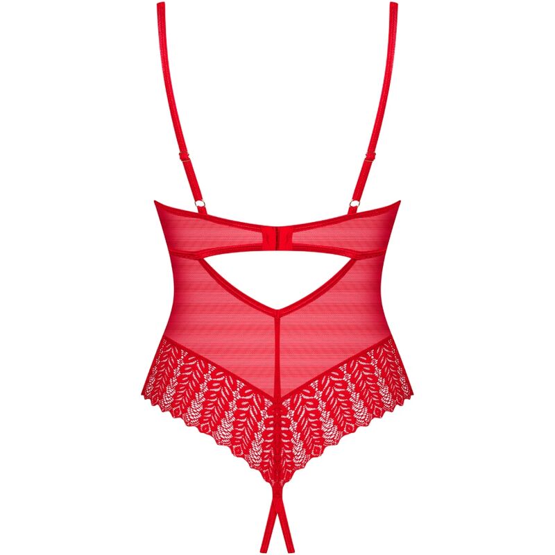 OBSESSIVE - INGRIDIA CROTCHLESS VERMELHO XS/S - Sexshoptuga  Sexshoptuga 