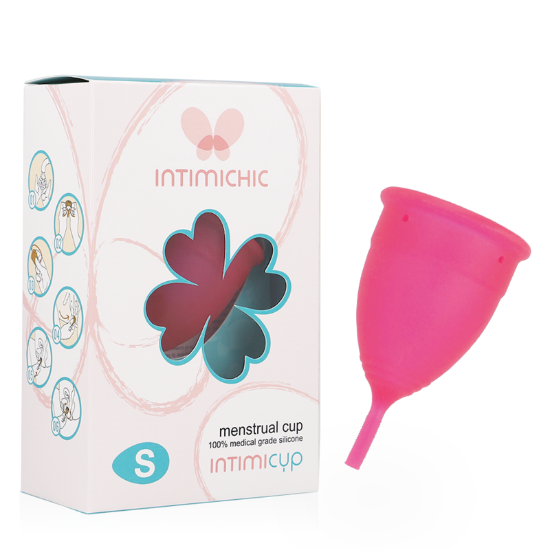 INTIMICHIC - COPO MENSTRUAL GRAU MÉDICO SILICONE - TAMANHO S - Sexshoptuga 