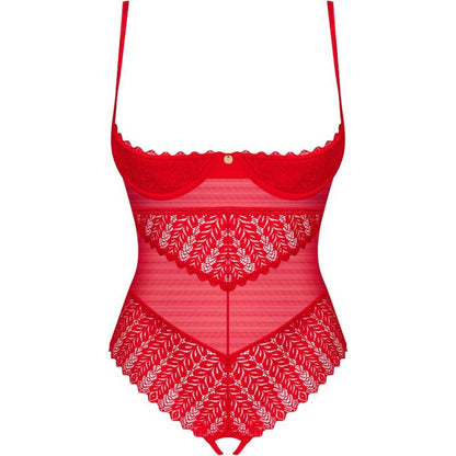 OBSESSIVE - INGRIDIA CROTCHLESS VERMELHO XS/S - Sexshoptuga 