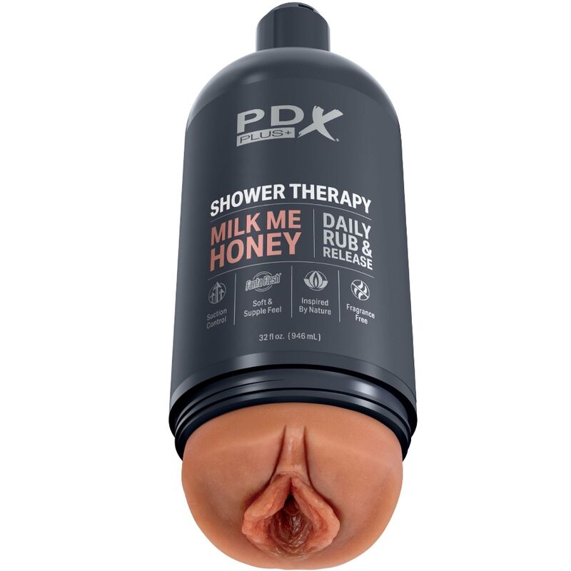 PDX PLUS - STROKER MASTURBADOR DISCRETO DESIGN DE GARRAFA MILK ME HONEY CANDY SHAMPOO - Sexshoptuga  Sexshoptuga 