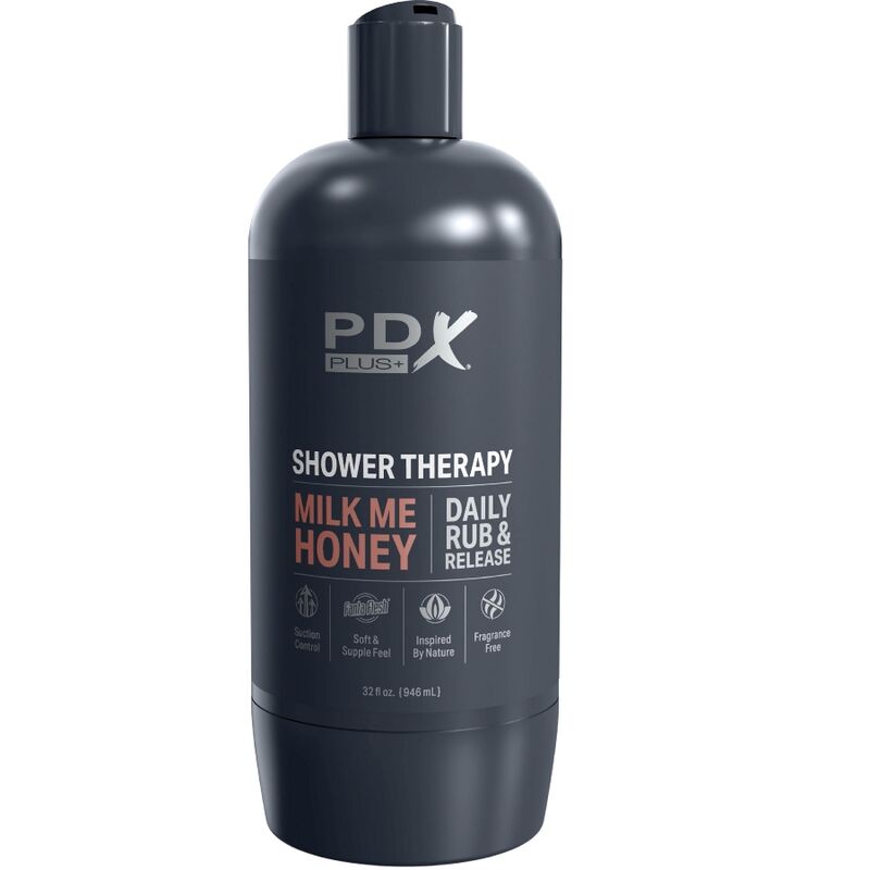 PDX PLUS - STROKER MASTURBADOR DISCRETO DESIGN DE GARRAFA MILK ME HONEY CANDY SHAMPOO - Sexshoptuga  Sexshoptuga 