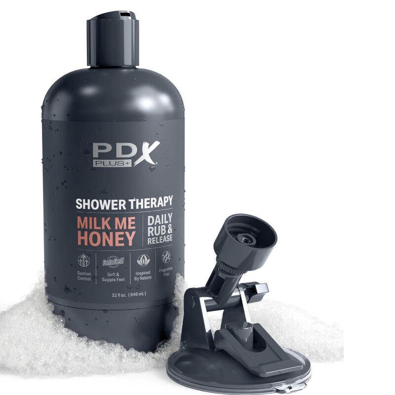 PDX PLUS - STROKER MASTURBADOR DISCRETO DESIGN DE GARRAFA MILK ME HONEY CANDY SHAMPOO - Sexshoptuga  Sexshoptuga 