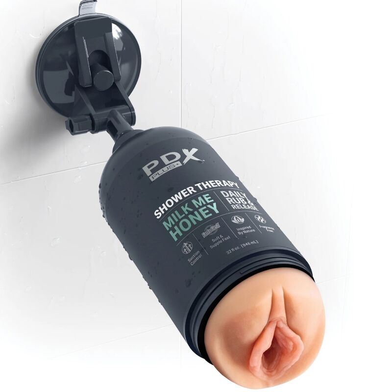 PDX PLUS - STROKER MASTURBATOR DESIGN DISCRETO DO GARRAFA DE SHAMPOO MILK ME HONEY - Sexshoptuga  Sexshoptuga 