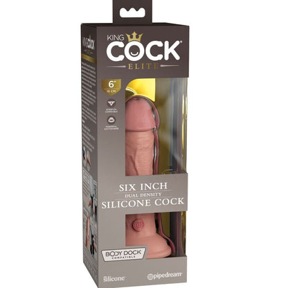 KING COCK - ELITE DILDO DE SILICONE REALISTA 15.2 CM - Sexshoptuga 