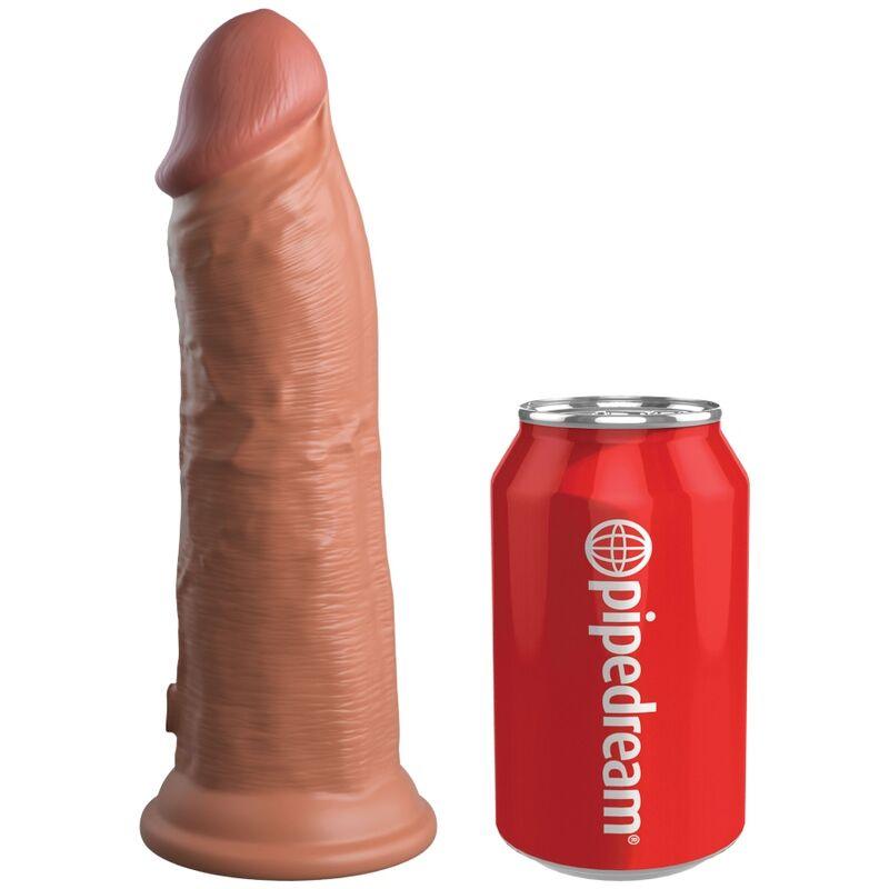 KING COCK - ELITE DILDO DE SILICONE REALISTA 20.3 CM CARAMELO - Sexshoptuga 