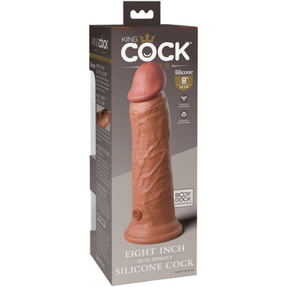 KING COCK - ELITE DILDO DE SILICONE REALISTA 20.3 CM CARAMELO - Sexshoptuga 