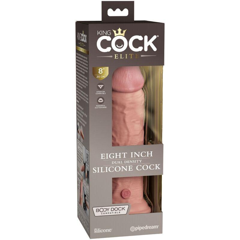 KING COCK - ELITE DILDO SILICONE REALISTA 20.3 CM - Sexshoptuga 