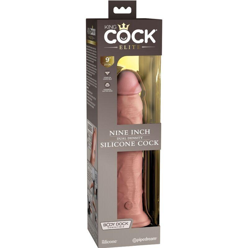 KING COCK - ELITE DILDO SILICONE REALISTA 23 CM - Sexshoptuga 