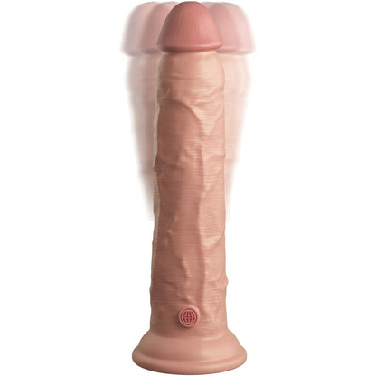 KING COCK - ELITE VIBRADOR DILDO REALÍSTICO E CONTROLE REMOTO DE SILICONE 23 CM - Sexshoptuga 