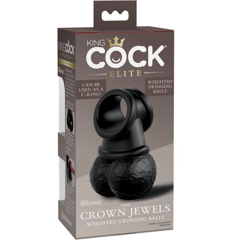 KING COCK - ELITE ANEL COM SILICONE DE TESTÍCULO - Sexshoptuga  Sexshoptuga 