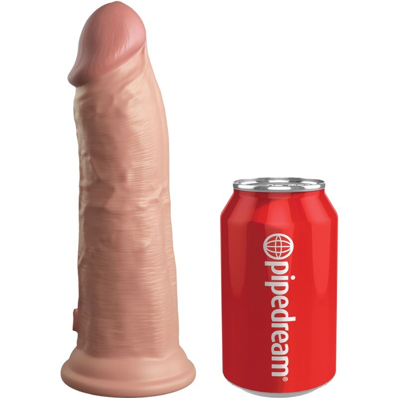 KING COCK - ELITE KIT DE ARNÊS AJUSTVEL DELUXE ANEL COM TESTÍCULOS E DILDO 20.3 CM - Sexshoptuga 