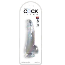 KING COCK - CLEAR DILDO COM TESTÍCULOS 15.2 CM TRANSPARENTE - Sexshoptuga  Sexshoptuga 