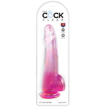 KING COCK - CLEAR DILDO COM TESTÍCULOS 19 CM ROSA - Sexshoptuga  Sexshoptuga 