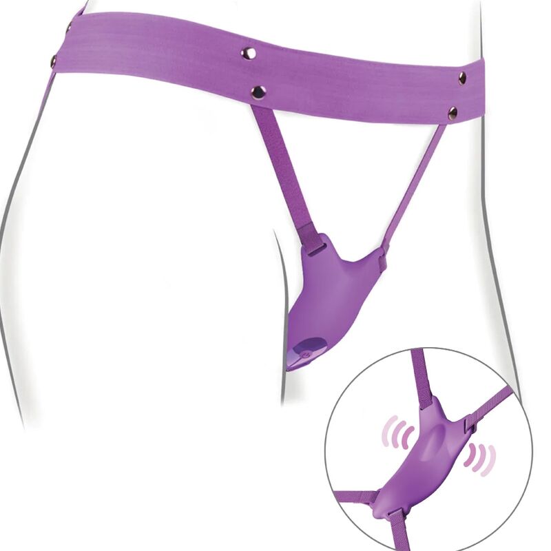 FANTASY FOR HER - ARNÊS DE BORBOLETA VIBRANTE, CONTROLE REMOTO RECARREGÁVEL E VIOLETA - Sexshoptuga 