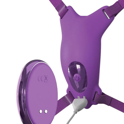 FANTASY FOR HER - ARNÊS DE BORBOLETA VIBRANTE, CONTROLE REMOTO RECARREGÁVEL E VIOLETA - Sexshoptuga 