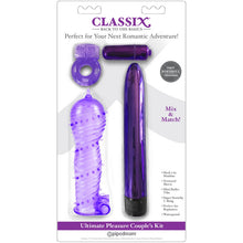 CLASSIX - KIT PARA CASAIS COM ANEL, BAINHA E BALAS ROXAS - Sexshoptuga  Sexshoptuga 