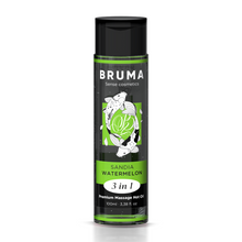 BRUMA - ÓLEO DE MASSAGEM PREMIUM EFEITO CALOR SABOR MELANCIA 3 EM 1 - 100 ML - Sexshoptuga 