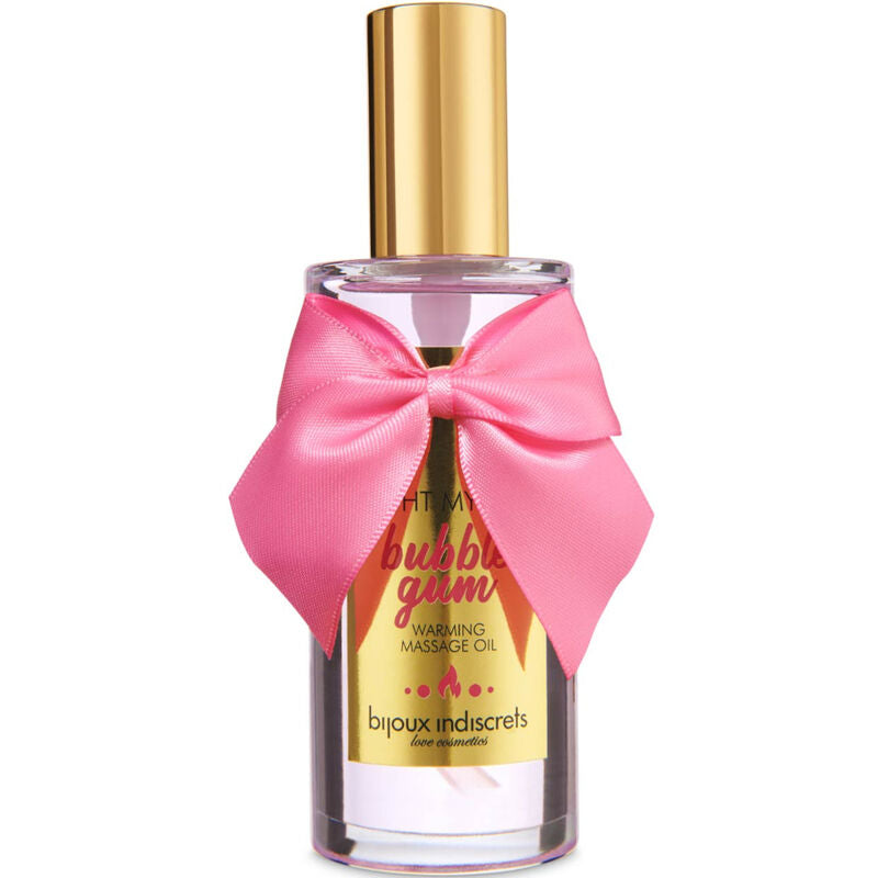 BIJOUX - INDISCRETS ÓLEO DE MASSAGEM LIGHT MY FIRE EFEITO DE CALOR SABOR GOMA - Sexshoptuga  Sexshoptuga 