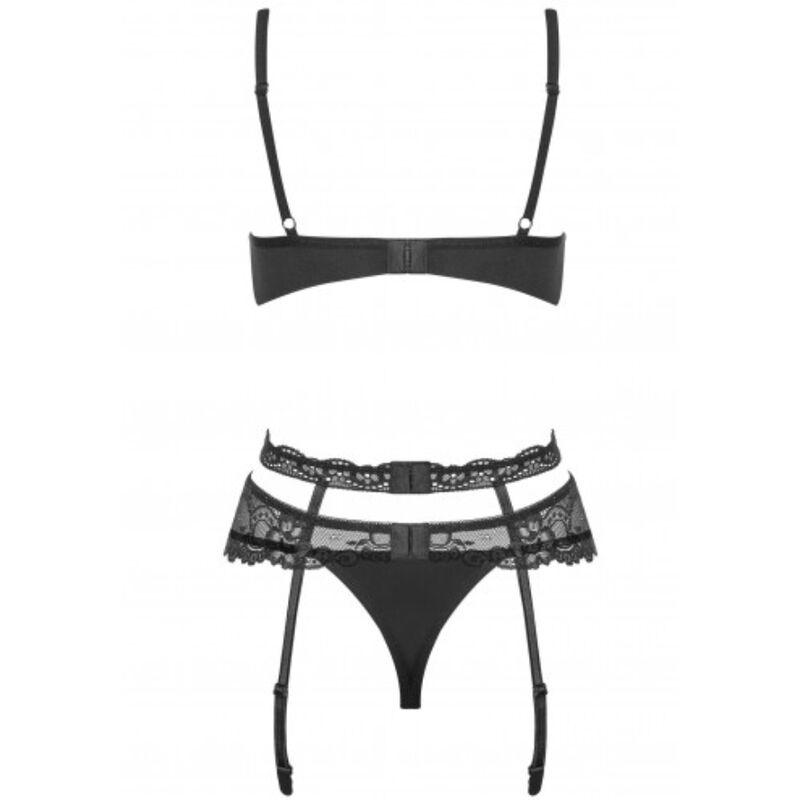 OBSESSIVE - CONJUNTO HEARTINE TRÊS PEÇAS S/M - Sexshoptuga 