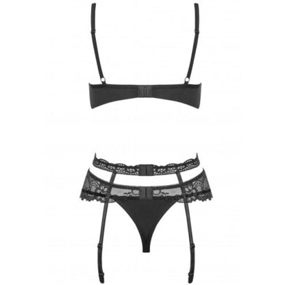 OBSESSIVE - CONJUNTO HEARTINE TRÊS PEÇAS S/M - Sexshoptuga 