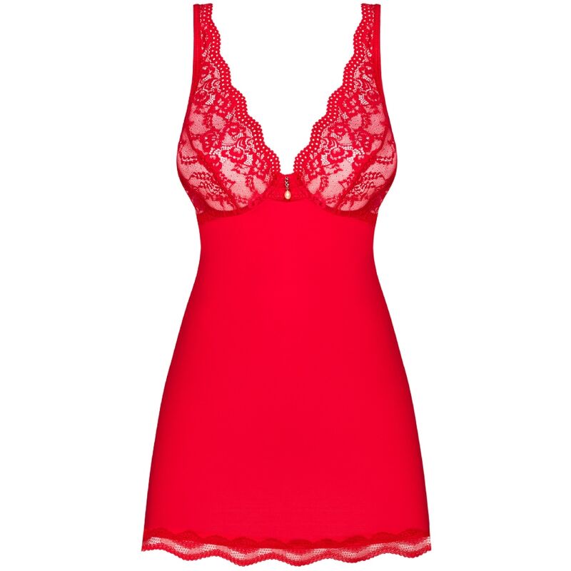 OBSESSIVE - LUVAE BABYDOLL & TANGA VERMELHO S/M - Sexshoptuga  Sexshoptuga 