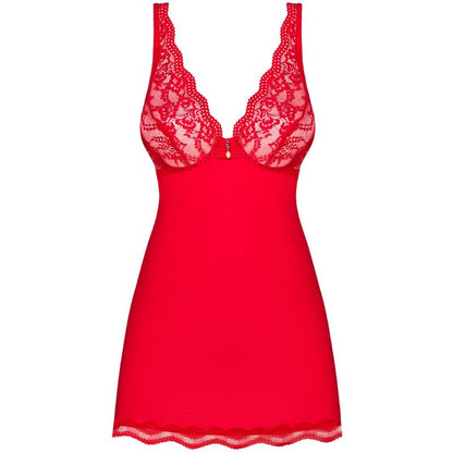 OBSESSIVE - LUVAE BABYDOLL & TANGA VERMELHO S/M - Sexshoptuga 