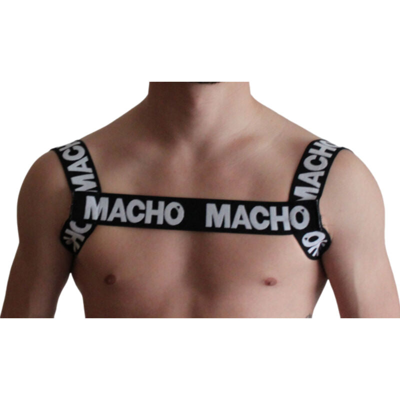 MACHO - ARNÊS DUPLO PRETO - Sexshoptuga  Sexshoptuga 