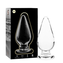 NEBULA SERIES BY IBIZA - MODELO 4 ANAL PLUG VIDRO BOROSILICADO TRANSPARENTE 11 CM -O- 5 CM - Sexshoptuga  Sexshoptuga 