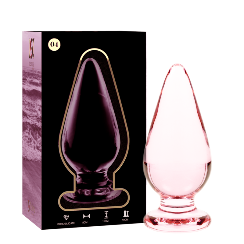 NEBULA SERIES BY IBIZA - MODELO 4 ANAL PLUG VIDRO BOROSILICADO TRANSPARENTE 11 CM -O- 5 CM Sexshoptuga 